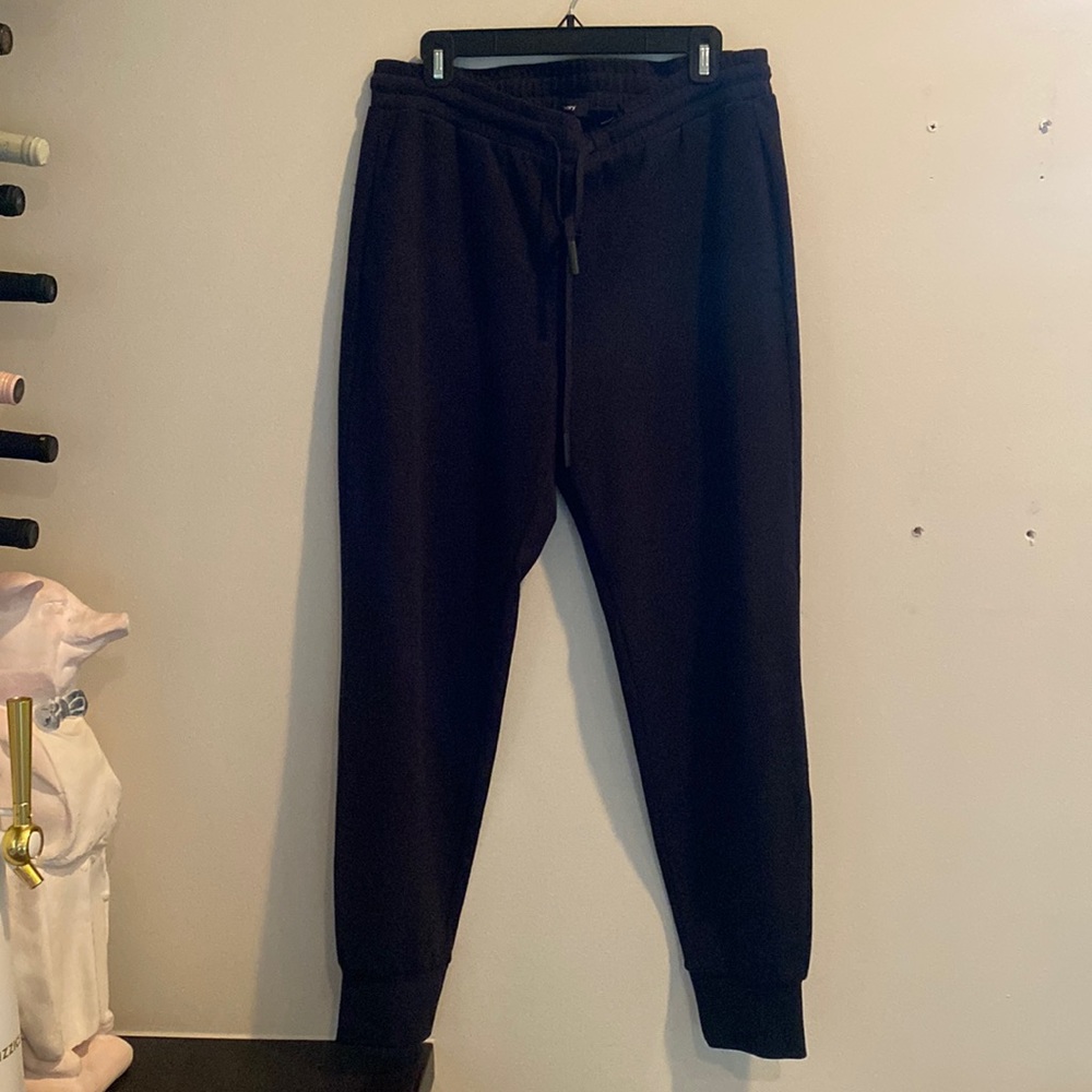 Medium Black Theory Waffle Knit Cuffed Sweat-Pant
